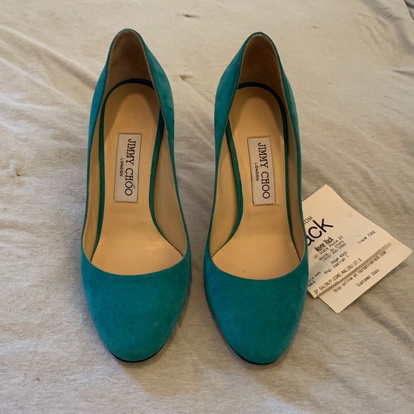Jimmy Choo Shoes - Jimmy Choo Suede Heels NEW